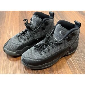 Nike Air Jordan 12 Shoes Retro Wool Size 5.5Y Sneakers Jumpman 852626-003